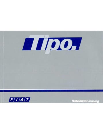 1989 FIAT TIPO INSTRUCTIEBOEKJE DUITS, Auto diversen, Handleidingen en Instructieboekjes