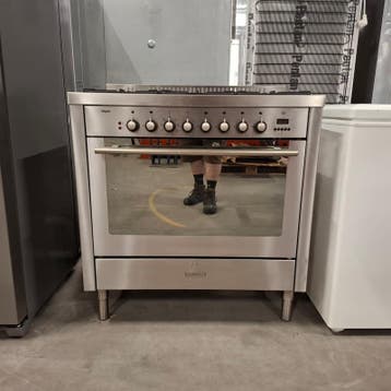 6 pits gasfornuis, Pelgrim Novecento, 0IBS22V, Grijs / Ch, Nieuw