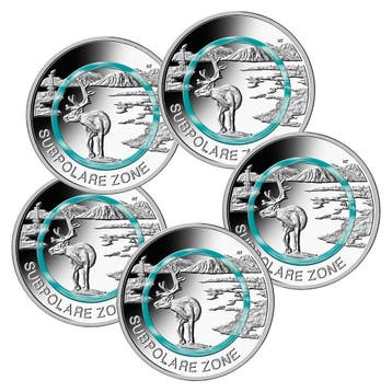 Duitsland 5 x 5 Euro Subpolaire Zone 2020 Proof, Verzenden