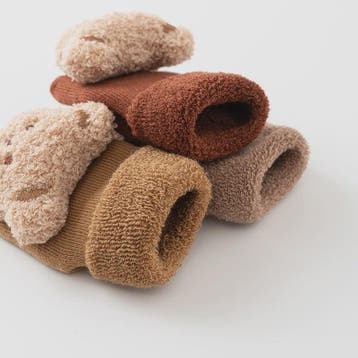 Schattige Babysokjes met Beer - Zacht Katoen, Anti-slip & Wa, Verzenden, Nieuw