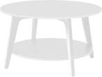Salontafel - rond - wit - hoogte 45 cm - 80 cm Ø diameter -, Verzenden, Nieuw