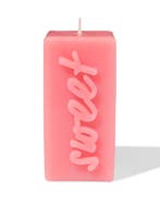 HEMA Kaars 12.5cm sweet roze van €4.99 voor €3.5 sale, Verzenden, Nieuw