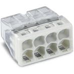 WAGO - Lasklem - 8 Polig - 0.5-2.5mm2 - Wit - 50 Stuks, Doe-het-zelf en Verbouw, Elektra en Kabels, Ophalen of Verzenden, Nieuw
