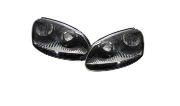 GTI Look Koplampen Zwart voor Volkswagen Golf 5 & Jetta 3, Ophalen of Verzenden