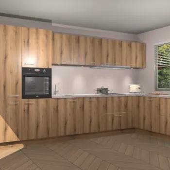 Goud Eiken keuken Petten 94679, Verzenden, Nieuw