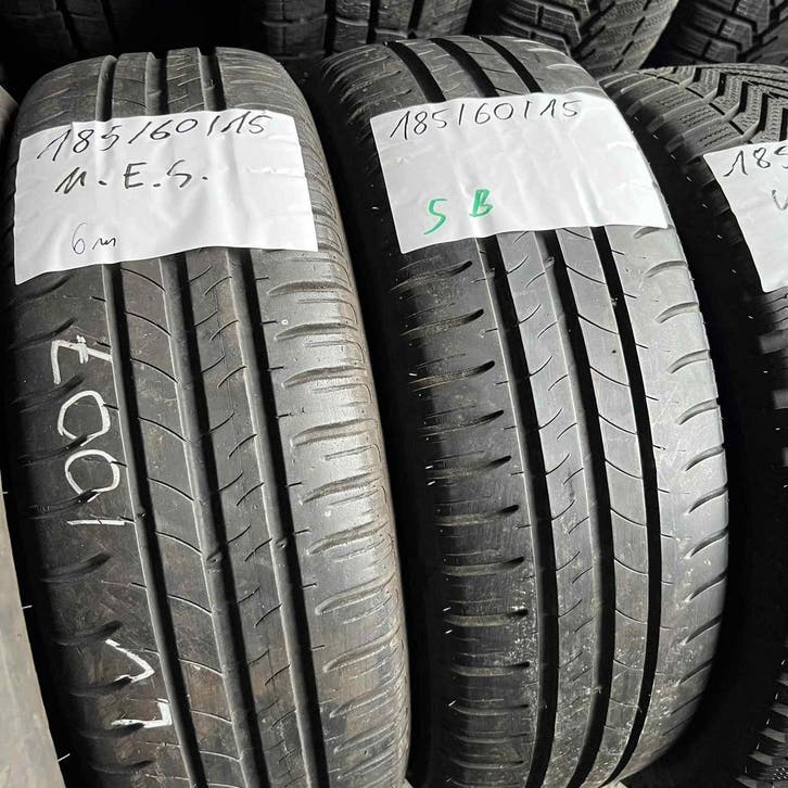2 x Michelin Energy Saver 185-60-15 Zomerbanden 6mm, Auto-onderdelen, Banden en Velgen, 15 inch, Zomerbanden, 185 mm, Personenwagen