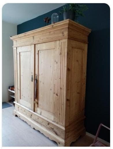 Massief houten kledingkasten in alle kleuren. Hang/leg, Huis en Inrichting, Kasten | Kledingkasten, 50 tot 75 cm, Met lade(s)
