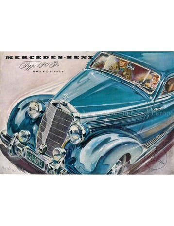 1952 MERCEDES BENZ 170S BROCHURE DUITS, Nieuw, Author