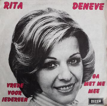 vinyl single 7 inch - Rita Deneve - Vrede Voor Iedereen /..., Verzenden, Zo goed als nieuw, 7 inch, Nederlandstalig