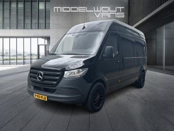 Zakelijke Lease |  Mercedes-Benz Sprinter 314 CDI L2H2 | MBU, Stof, Gebruikt, Zwart, Mercedes-Benz