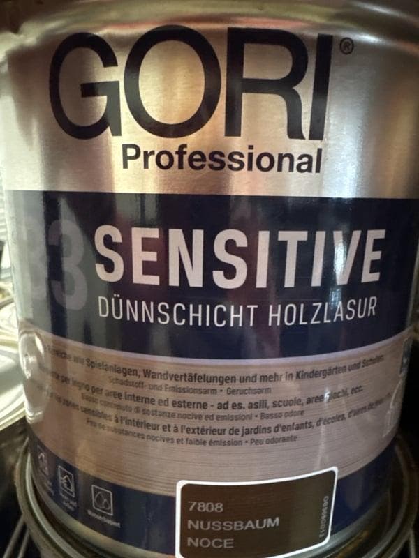 Gori Sensitive - tuinbeits - noten - 2,5 liter, Doe-het-zelf en Verbouw, Verf, Beits en Lak, Beits, Overige kleuren, Nieuw, Minder dan 5 liter