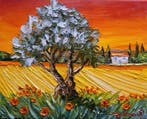 R. Vincent (1954) - Olivier à Ollioules en Provence oeuvre
