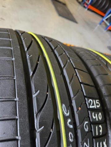 215/40/17 87V BRIDGESTONE ZOMERBANDEN 7,5MM PROFIEL 4X, Auto-onderdelen, Banden en Velgen, Ophalen, 17 inch, Band(en), Personenwagen