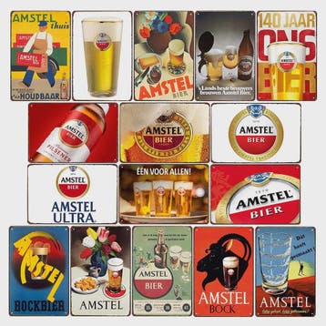 Vintage Bier Metalen Wanddecoratie - Retro Poster voor Bar,, Verzenden, Nieuw