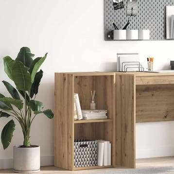 vidaXL Boekenkast 40x30x77 cm bewerkt hout artisanaal, Huis en Inrichting, Minder dan 50 cm, Verzenden, Nieuw, Minder dan 100 cm