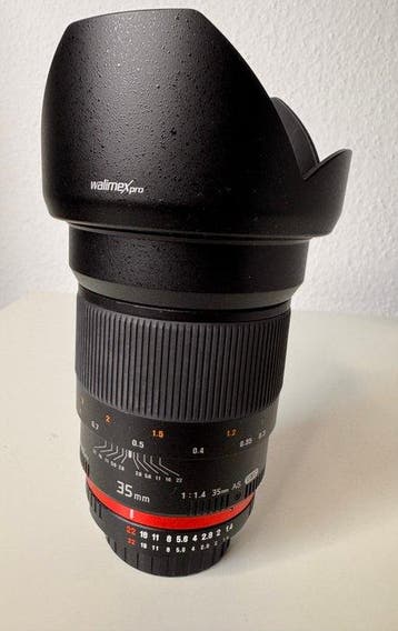 Walimex - Pro 35 mm f/1.4 Prime lens, Nieuw