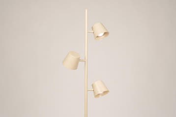 Rietveld Vloerlampen - Beige - Metaal, Verzenden, Nieuw