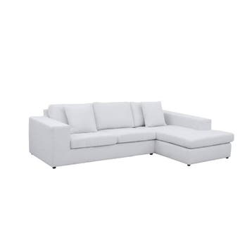 Loungebank Lelystad - loungebanken - Wit, Nieuw, 150 cm of meer, Stof, 250 tot 300 cm