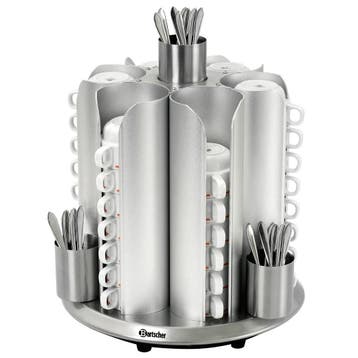 Kopjesverwarmer | Aluminium/RVS | 48 Kopjes + 4 Lepelbakjes, Verzenden, Nieuw in verpakking