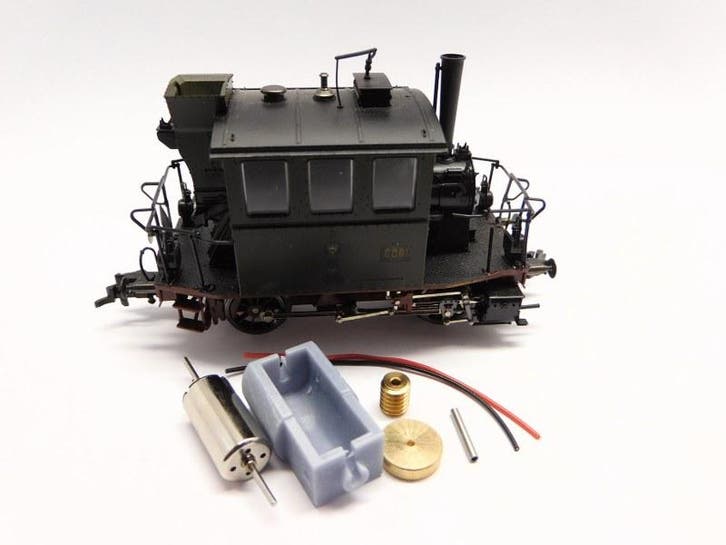 micromotor HTR008C motor ombouwset voor Trix H0 PtL 2/2,, Hobby en Vrije tijd, Modeltreinen | H0, Gelijkstroom, Overige typen