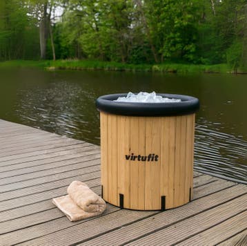 VirtuFit IJsbad XXL - 375 Liter - Wood Look, Nieuw