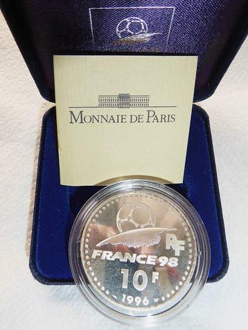 Frankrijk. 10 Francs 1996, Coupe du Monde 1998 (Zonder