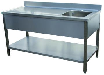 Cheftafel spoelbak rechts met onderblad, Ophalen of Verzenden, Nieuw zonder verpakking