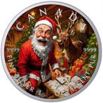 Canada. 5 Dollars 2025 Santa & Reno 1 oz