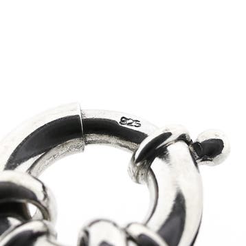 Zilveren fantasieschakel armband; Monzario (Schakelarmband), Ophalen of Verzenden, Gebruikt, Zilver, Zilver