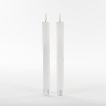 Annas Collection Led kaarsen/dinerkaarsen - 2x - wit -, Ophalen of Verzenden, Zo goed als nieuw