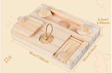 6-in-1 Houten Foerageerspeelgoed – Puzzel voor Knaagdieren, Verzenden, Nieuw