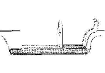 Dorpel rechts | Mercedes w114, Ophalen of Verzenden, Nieuw