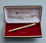 Parker - Parker 75 plaqué or motif diamant - Plume massif 14, Verzamelen, Pennenverzamelingen, Nieuw