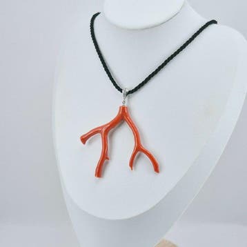 Koraal - Zilver - Hanger - CORALLO MEDITERRANEO