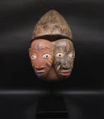 Prachtig tweelingmasker - Yoruba - Nigeria (Zonder, Antiek en Kunst, Kunst | Niet-Westerse kunst