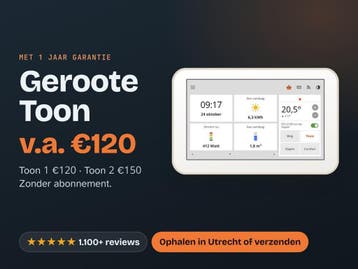Toon thermostaat (geroot) +ToonStore - geen abonnement nodig, Ophalen of Verzenden, Zo goed als nieuw