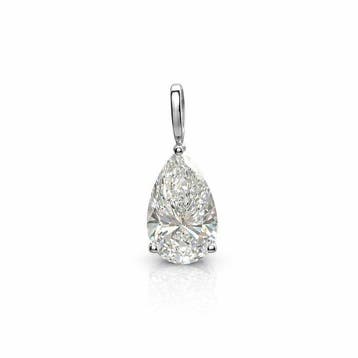Zonder minimumprijs - Hanger - 14 karaat Witgoud - 1.59ct.