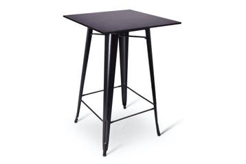 Statafel Hamburg stapelbaar - Metalen Zwart - afm. 70x120cm, Verzenden, Nieuw