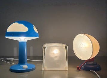 IKEA - Tafellamp (3) - Skojig Iviken SMYG - Plastic, Glas -