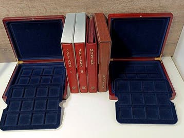 Nederland. Accessoires Accessoires 6 munten albums/ kist