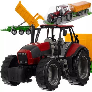 Kruzzel Boerderij Speelgoed - Realistische Tractor met Ka..., Ophalen of Verzenden, Nieuw