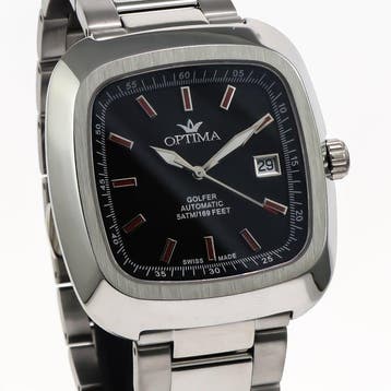 Optima - Golfer Swiss Automatic Watch - OSA487-SS-3 - Zonder, Nieuw