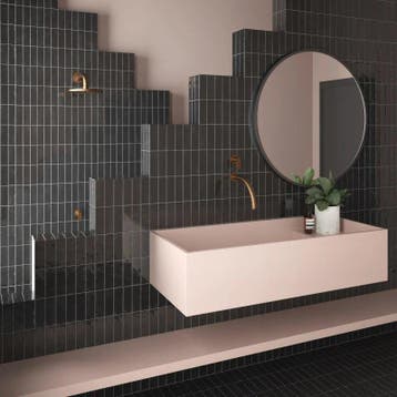 Wandtegel Equipe Ceramica Coco Black Hat Zwart Glans 5x15, Doe-het-zelf en Verbouw, Tegels, Nieuw, Minder dan 20 cm, 10 m² of meer