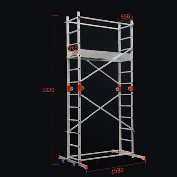 Rolsteiger 4,32m Opvouwbaar | Nieuw | OP=OP, Ophalen of Verzenden, Nieuw, Rolsteiger of Kamersteiger, 2 tot 5 meter