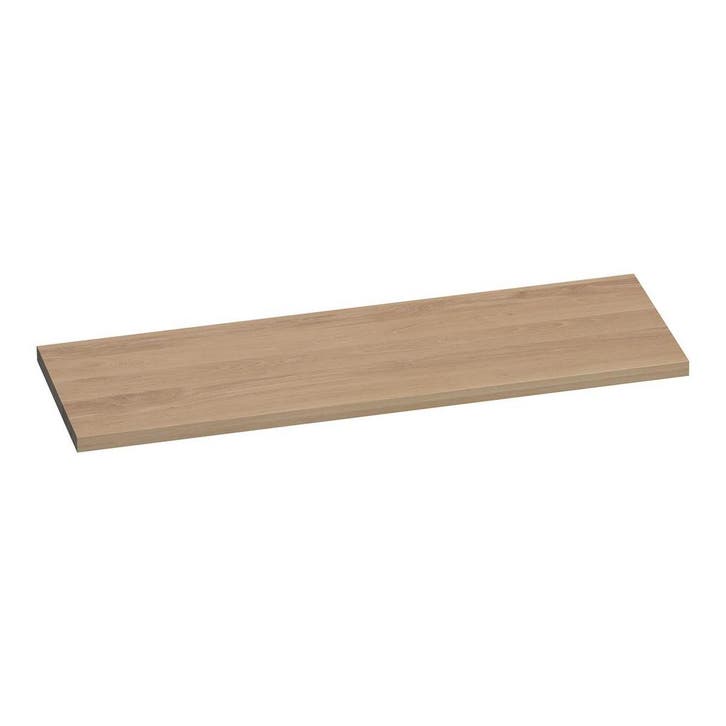 Brauer Ocean Medium Topblad - 140 cm - Lamellen - Eiken, Huis en Inrichting, Badkamer | Badkamermeubels, Ophalen of Verzenden