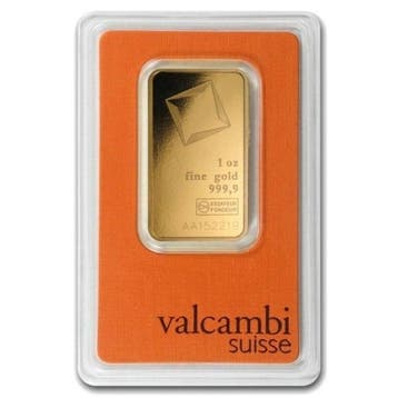 1 Troy Ounce - Goud .999 - Valcambi, Switzerland