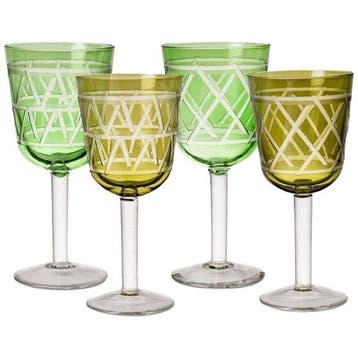 Polspotten Tie Up Wijnglazen - Glaswerk - Ongebruikt, Ophalen of Verzenden, Zo goed als nieuw, Glas, Glas of Glazen