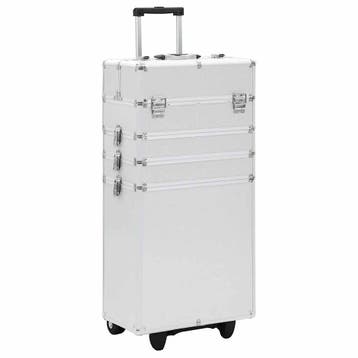vidaXL Make-up trolley aluminium zilverkleurig, Verzenden, Nieuw, Zilver