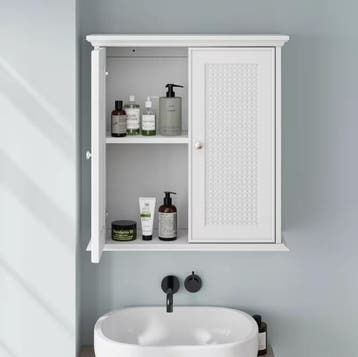 Witte Wandkast Badkamer – Medicijnkast met Verstelbare Plank, Verzenden, Nieuw