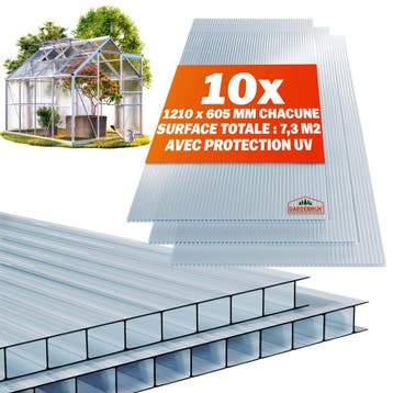 Polycarbonaat Platen 10 Stuks Transparant 6mm 7,32m², Verzenden, Nieuw